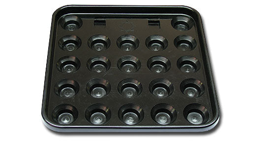 Bollbricka Snooker - svart, på en vit bakgrund