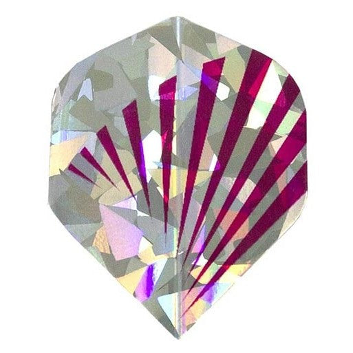 ACON Dart -flight (3st) en av tre färger, silver med röda ränder