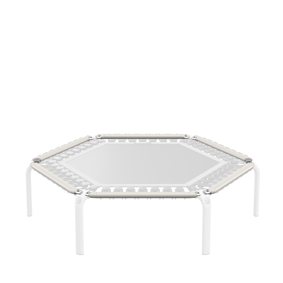 ACON FIT Hexagon trampolin med vitt ramrör