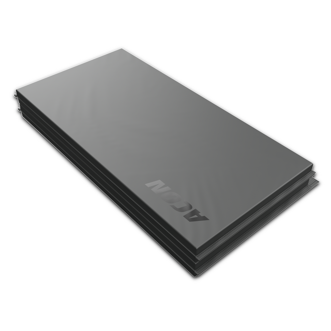 Folded Black Edition Acon Gym Mat product image against a white background