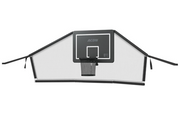 Produktbild av Acon basketkorg för rund studsmatta med bollfångarnät, mot vit bakgrund.