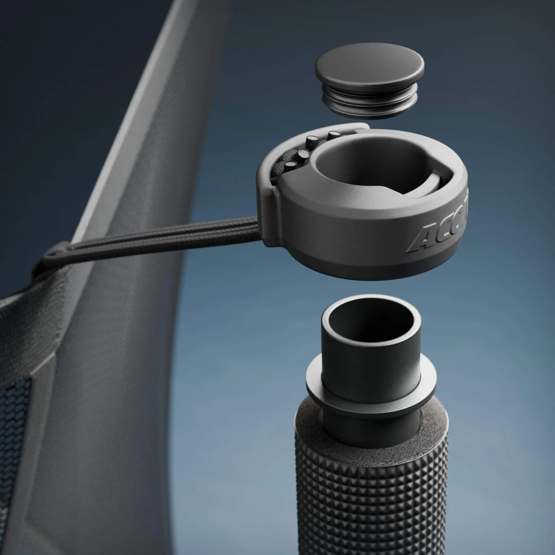 ACON Air 4,3m - Rund studsmatta med skyddsnär och stege - GEN 2.0