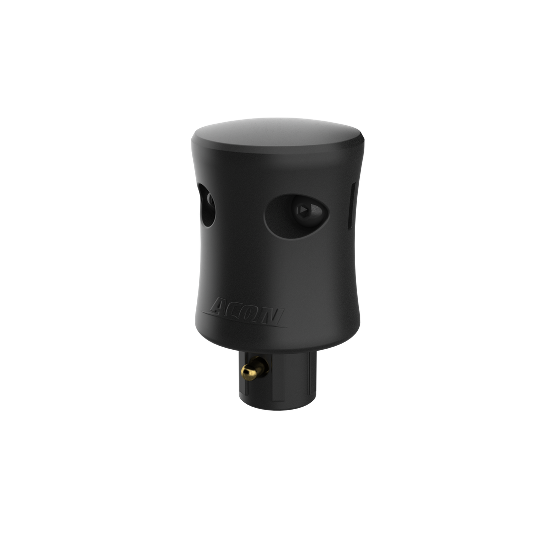 Förpackning med plastlock för ACON Air Premium Enclosure på vit bakgrund