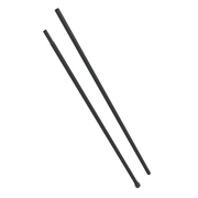 Svart kapslingsstolpe för ACON Standardkapsling på vit bakgrund.