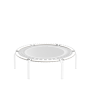 ACON FIT Round Trampolin med vita ramrör
