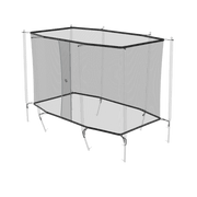 Ersättningsnät för rektangulära studsmattor säkerhetsnät på vit bakgrund