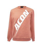 ACON Sweatshirt - korall med vit logotyp
