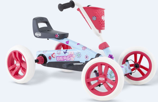 Trambil BERG Buzzy Bloom fotograferad från höger sida på en vit bakgrund