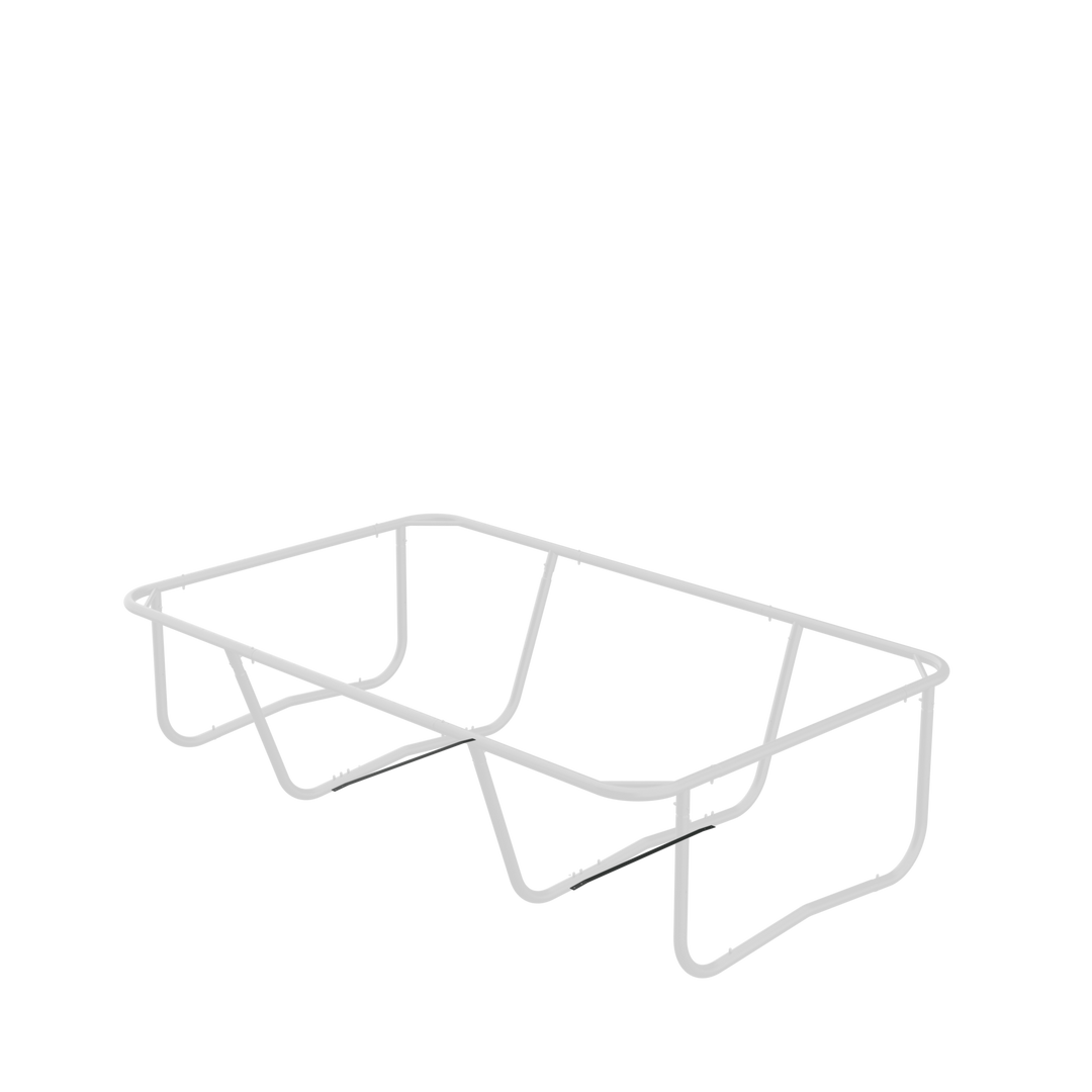 Bild som visar stålplattorna för mitten av benet på ACON Air 13 Sport HD Trampolin.