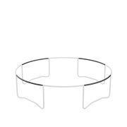 Bild som visar positionerna för toppskenorna på ACON Air Trampolin.