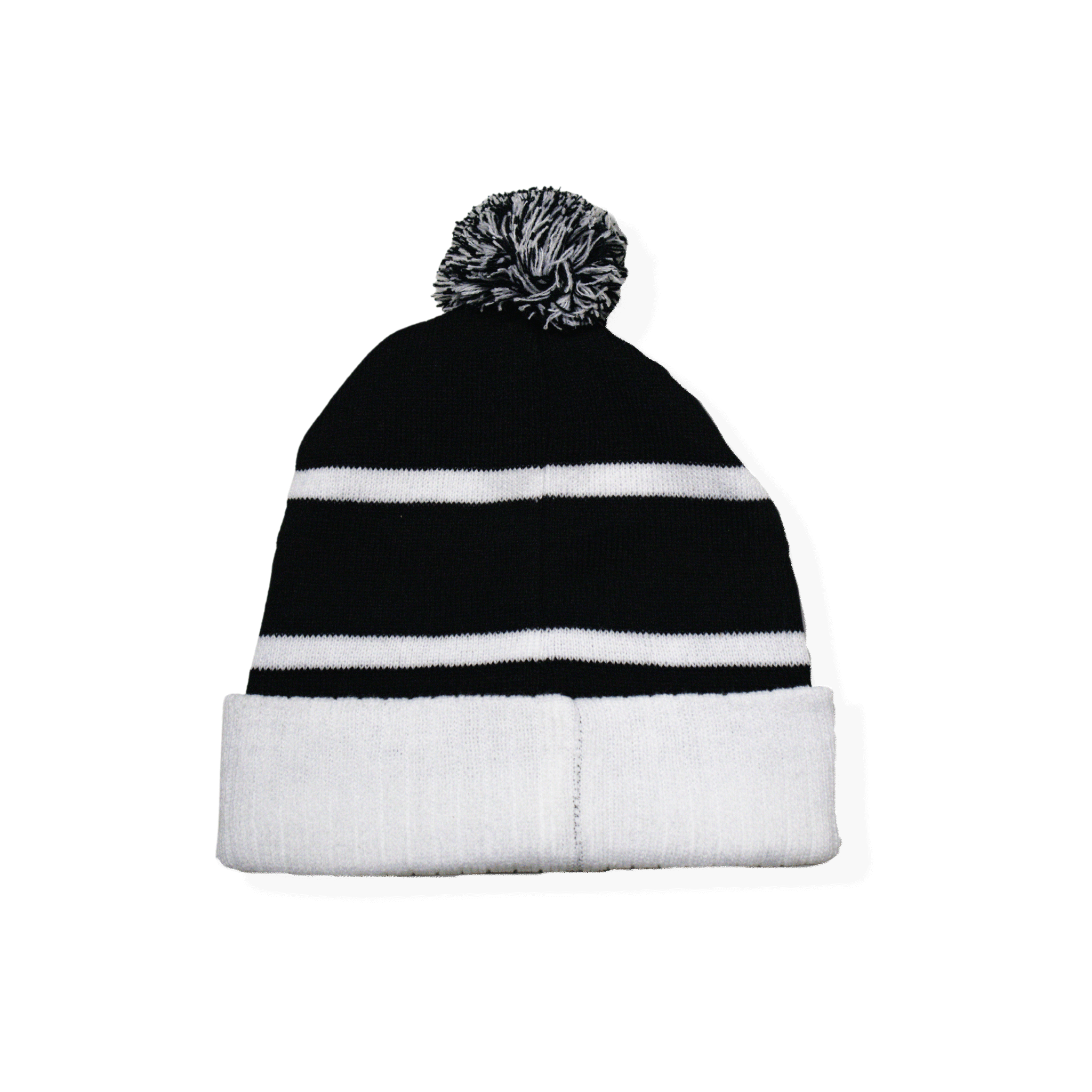 Bild på Acon Blk/Whi Beanie bakifrån.